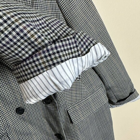 1. State Plaid Double Breasted Blazer Jacket Preppy Workwear Women's Size 14W - Picture 4 of 5